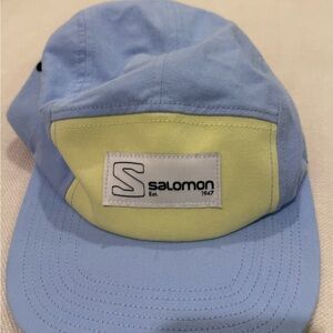 Salomon Light Blue and Yellow Cap
